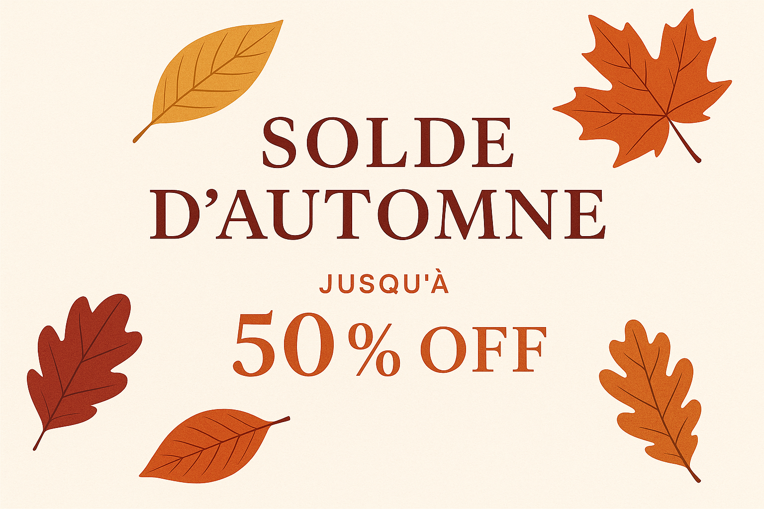 🍂 Promotion saisonnière 🍂