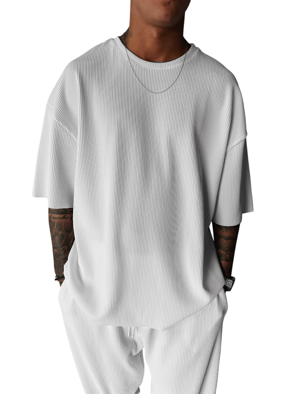 Oversize Cord Tee - Anthracite