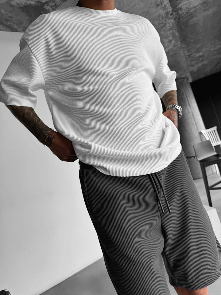 Oversize Cord Tee - Anthracite