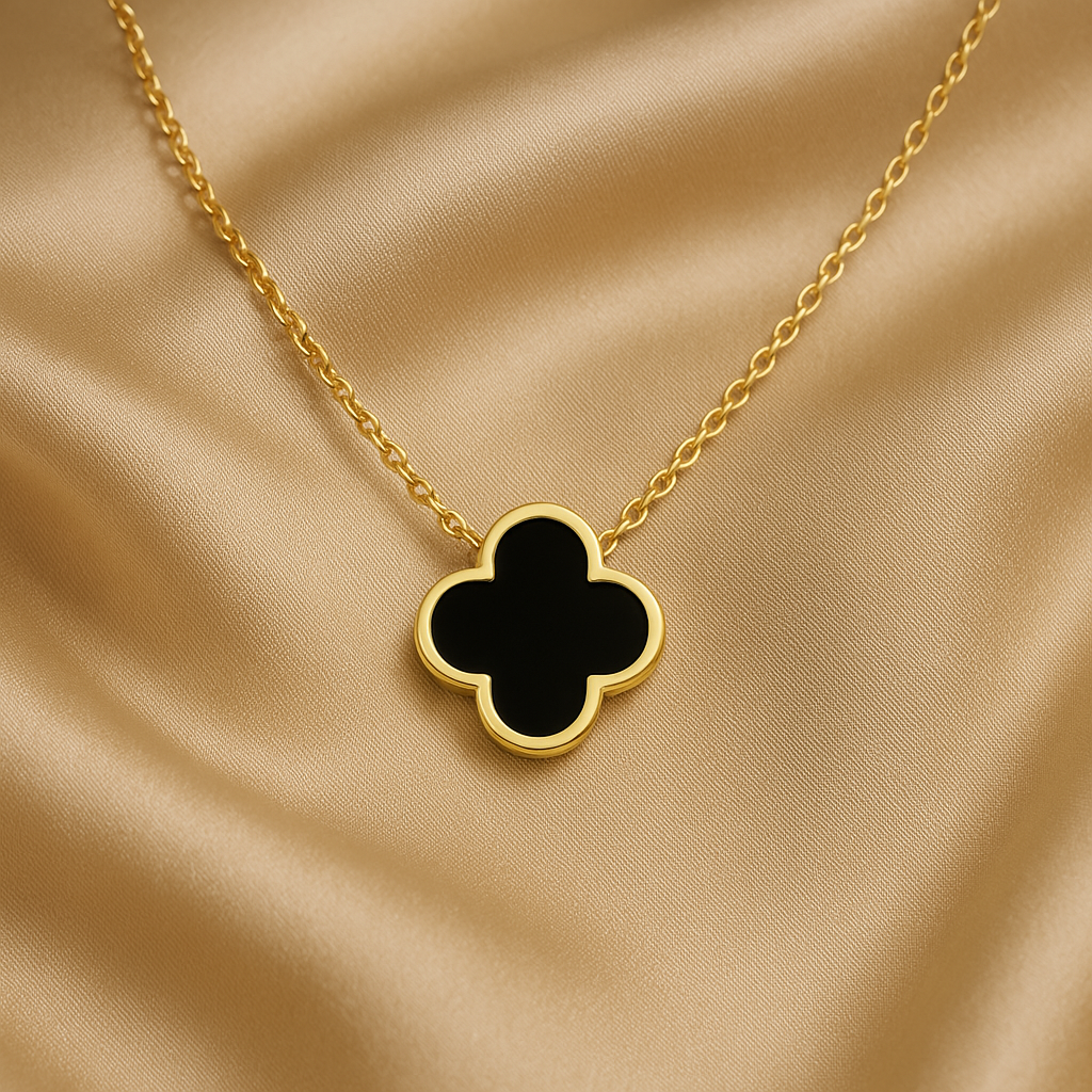 CLOVER | COLLIER NOIR - 1 + 1 GRATUIS
