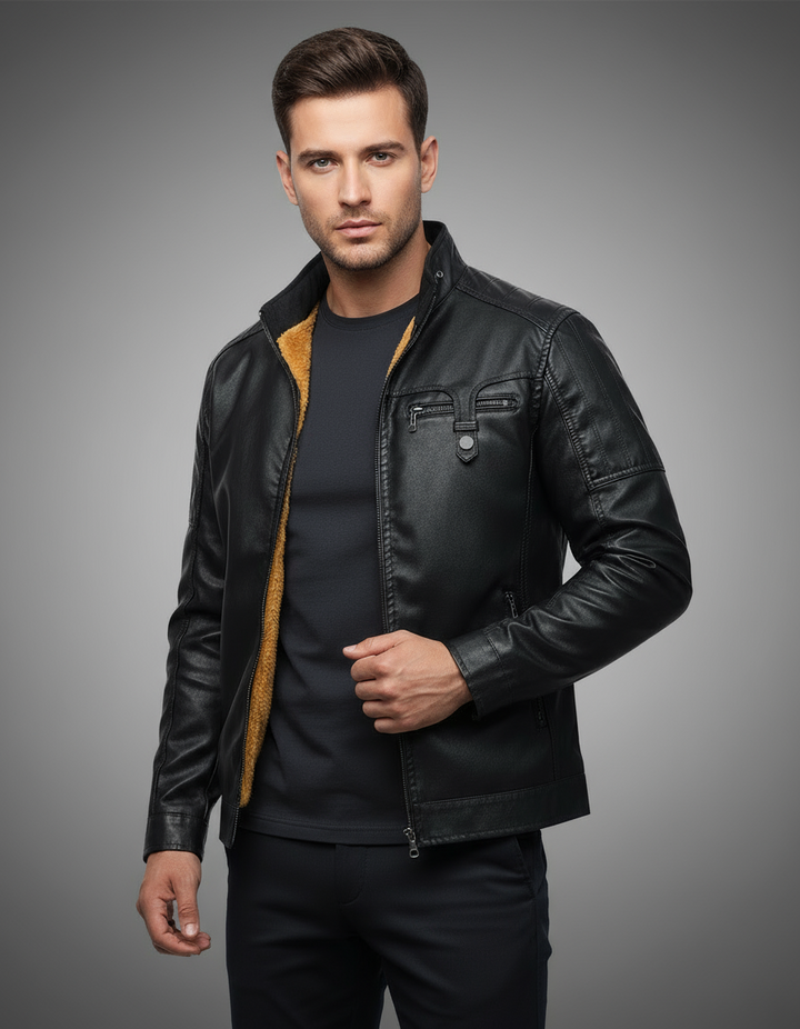 Élan™ Rétro | Veste Cuir Fleece