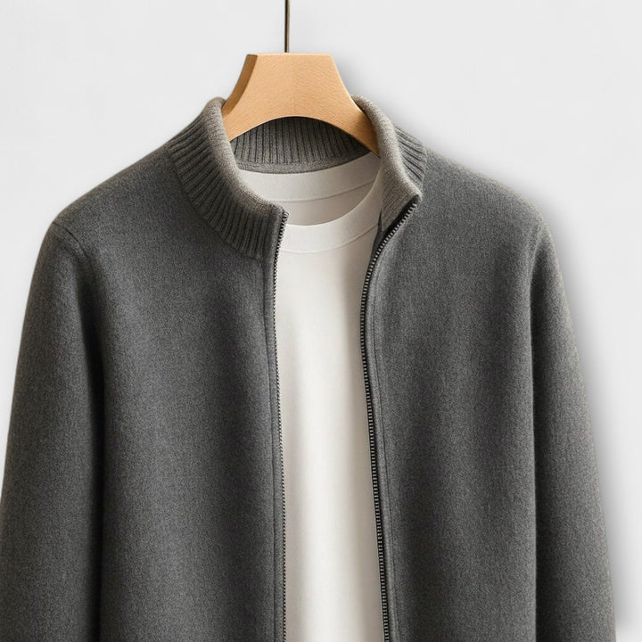 Essential Knit Zip – Gilet zippé incontournable