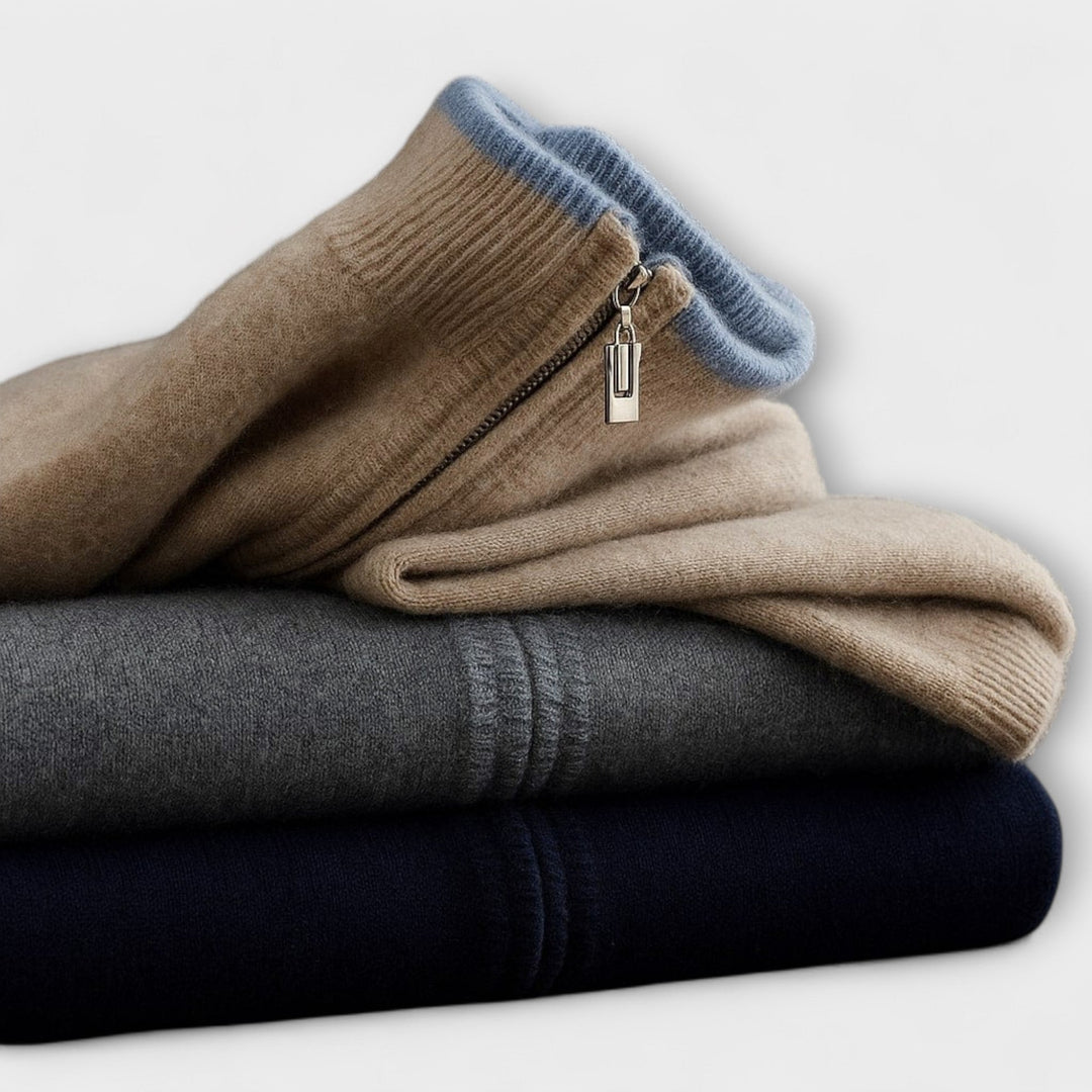 Essential Knit Zip – Gilet zippé incontournable