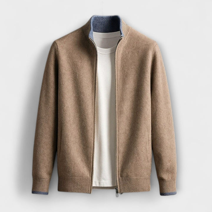 Essential Knit Zip – Gilet zippé incontournable