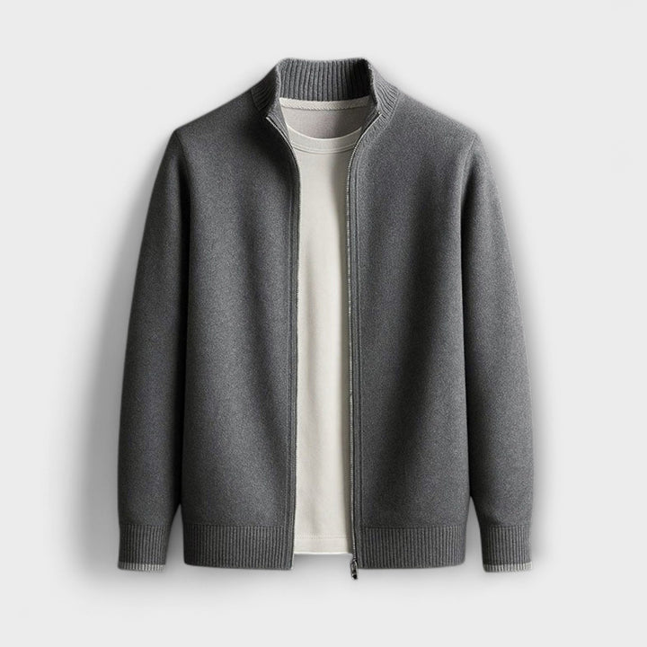 Essential Knit Zip – Gilet zippé incontournable