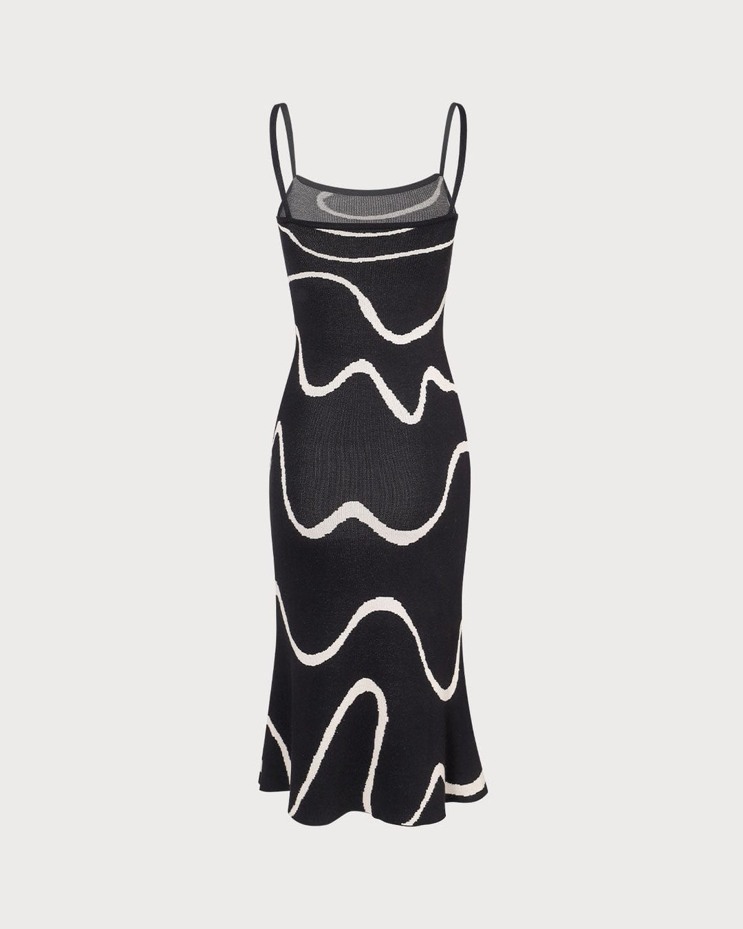 Charlotte™ | Robe midi noire avec fente sirène